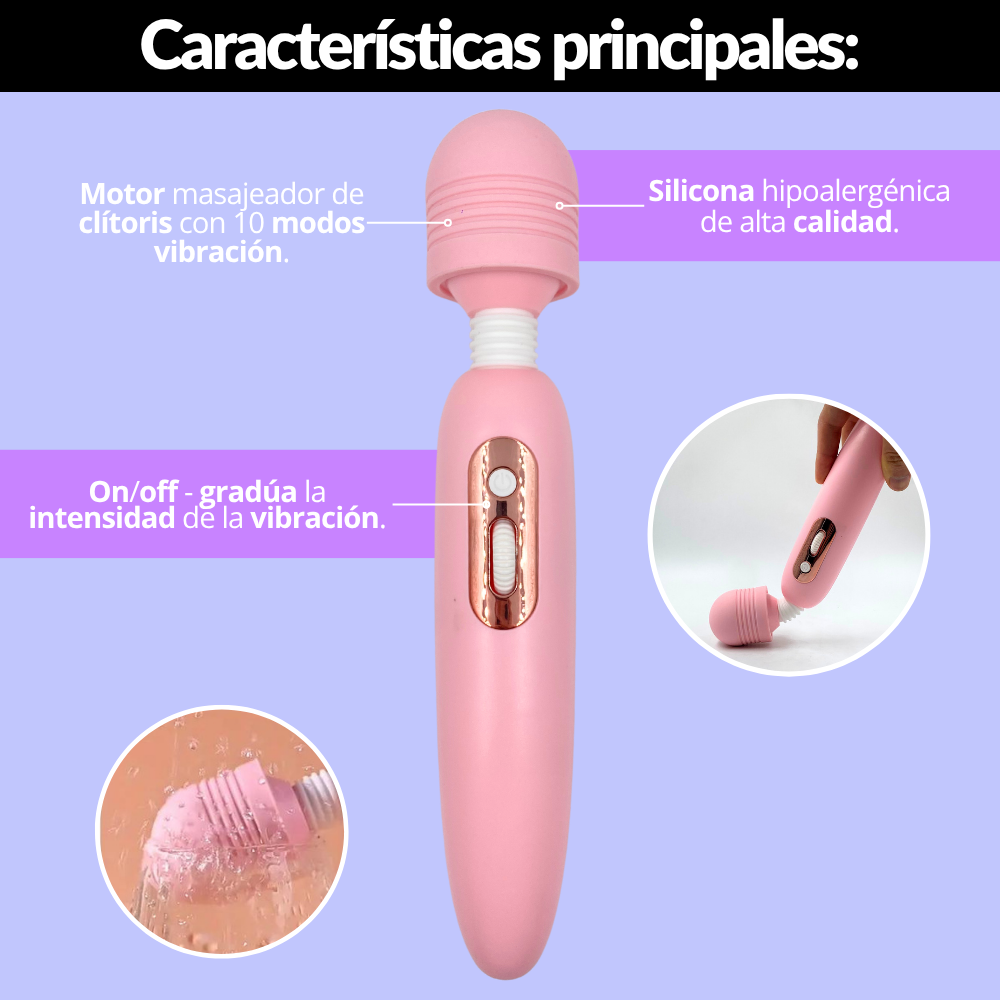 Vibrador Grande Hitachi Recargable