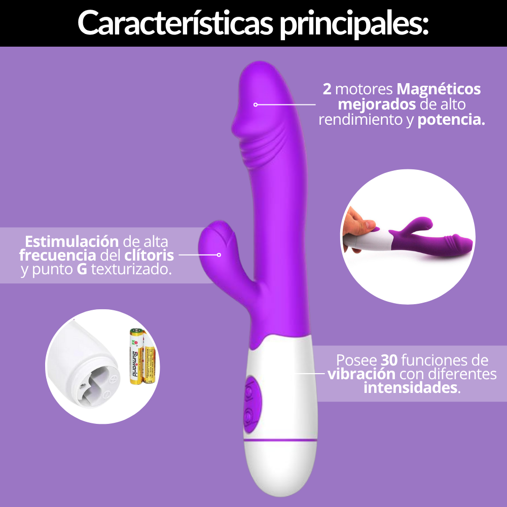 Vibrador Doble Estimulacion Usb